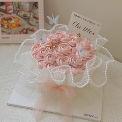 Set 5 bướm vải tuyn 2 lớp-TRẮNG.