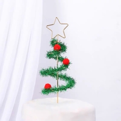 Cây thông Noel 3D sắt -xanh.