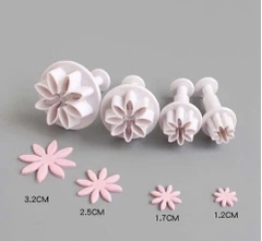 Set 4 khuôn nhấn -Hoa cúc (4 kích thước).