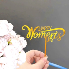 Set 10 mica women's day uốn trên-MÀU VÀNG.