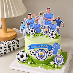 5 set giấy bóng đá - Manchester city (xanh nhạt).