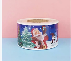 SALE-Mica Thành bánh  bánh chủ đề NOEL (màu xanh) (8cm, 1kg).