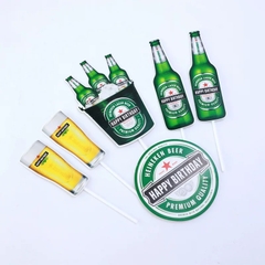 Combo 2 set giấy - bia ken xanh mẫu 3.