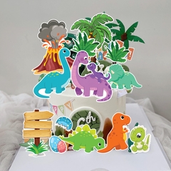 Combo 2 set giấy - khủng long, núi lửa và bảng cắm.