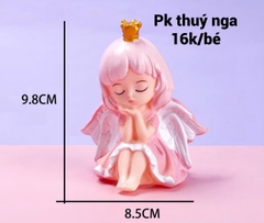 Em bé thiên thần có cánh (ngủ)-HỒNG size TO-NHỰA MỀM.
