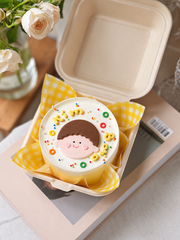 Set 5 mặt em bé (đất nặn) kt 5.5x6cm -BÉ TRAI.