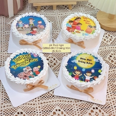 Combo 12 bảng tròn chủ đề trung thu (đường kính 8cm).