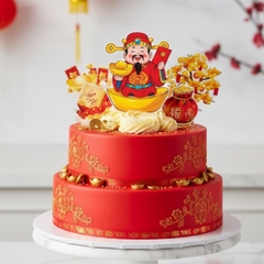 Combo 2 set giấy tết - THẦN TÀI VÀ CÂY TIỀN.