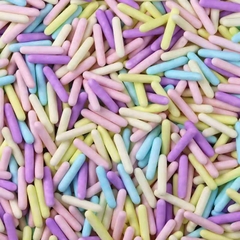 BIDUONG-Cốm dài mix màu (cốm lì, không bóng) (túi 100gam),