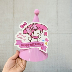 Set 10 mũ 3D cán bóng giấy đẹp kt dk 13cmx cao 20cm - Melody HPBD M56.