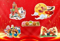 Set giấy trung thu-gia đình sum vầy (CT).
