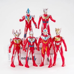 Set tượng nhựa -  6 siêu nhân đỏ ULTRAMAN.