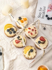 set 10 Hộp cupcake trong (6 lỗ) (26.8x18x10cm).