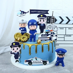 Set 4 tượng cảnh sát (nhựa mềm).