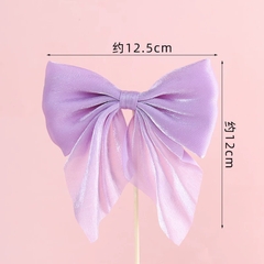Nơ vải LỤA TRƠN-TÍM.