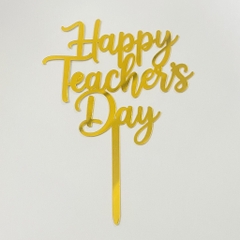 Set 10 Mica Happy Teacher's day chữ mảnh.