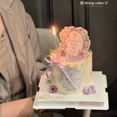 Set 60 bảng giấy hoạ tiết hoa hình OVAL mix 2 mẫu -  HAPPY MOTHER'S DAY.