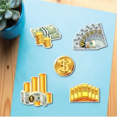 Combo 2 set giấy- tiền đô và thỏi vàng chữ nhật.