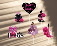 Set giấy cô gái sang chảnh và tháp paris HD-CG022.