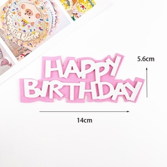 Chữ HPBD hồng trắng (xốp).
