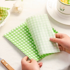 100 tờ giấy lót kẻ ô vuông-XANH LÁ.