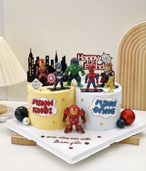 Bộ 6 siêu nhân anh hùng (Avenger) mẫu mới (nhựa đặc).