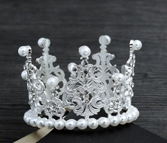 Vương miện đá NHỰA-BẠC (đk 5.5cm x cao 7.5cm).