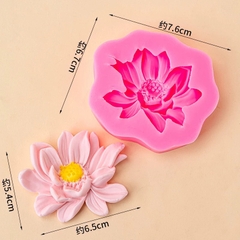 Khuôn silicon-Hoa sen (mẫu 2)9063.