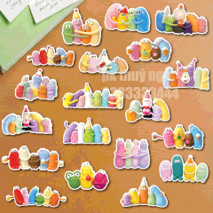 Set cây cắm giấy SX - 19 nhóm nhân vật VÔ TRI mix mẫu (cao khoảng 6-7cm).
