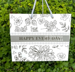 Set 10 túi giấy -  size nhỏ 18.5x18.5x15 cm (đựng hộp 4 ngăn).