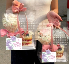 Set 60 thiệp giấy Happy women's day mix 6 mẫu-hình chữ nhật kt 8.5cm x6.3cm.