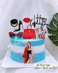 MUA 1 TẶNG 1 -Combo 2 set giấy cô gái -kính đen đỏ.