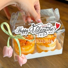 Set 50 chữ giấy - Valentine's day mix mẫu size 12-14cm.
