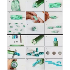 Bộ dụng cụ đùn đất, tạo hình đất set, fondant, gum.
