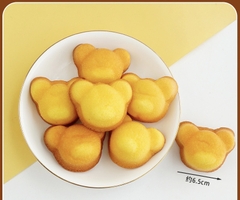 Bánh hình ĐẦU GẤU- màu vàng nâu (gói 220gam) (bánh mềm -khoảng 15c/gói).