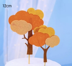 Set 2 cây vải dạ màu vàng cam (cây 3 lớp).