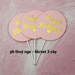 CAM-Set 3 bảng tròn-hồng