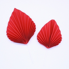 Set 2 quạt nhọn-MÀU ĐỎ (size to).