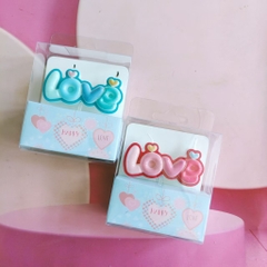 Nến LOVE mẫu mới-HỒNG.