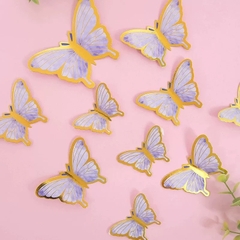 10 set bướm giấy mẫu mới (10 bướm/set)-màu TÍM.