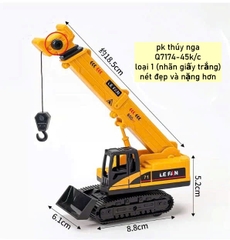 Xe cẩu siêu cấp (trục thẳng) -Loại 1 đẹp và nặng hơn (nhãn giấy trắng).