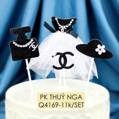 CAM-Que cắm mũ váy đen (chanel).