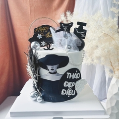 CAM-Que cắm mũ váy đen (chanel).