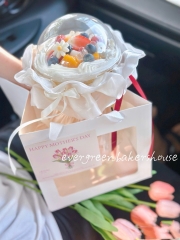 Set 10 túi giấy cửa sổ kt 20x20x20cm-MÀU TRẮNG.