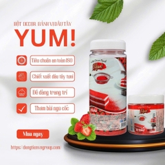 Bột rắc màu đỏ (vị dâu)