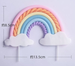 Cầu vồng silicon hai đầu mây (size TO).