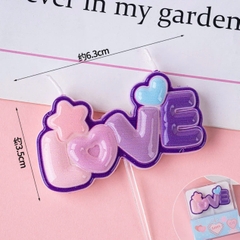 Nến LOVE mẫu mới-MÀU TÍM.