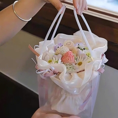 10 Set voan cầu (gồm hộp cầu +cốc đế, 2 voan vải màu kem hồng, túi xách size 20).