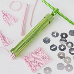 Bộ dụng cụ đùn đất, tạo hình đất set, fondant, gum.