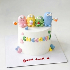 Tượng 4 nhân vật vô tri (đất nặn) -MÀU PASTEL.